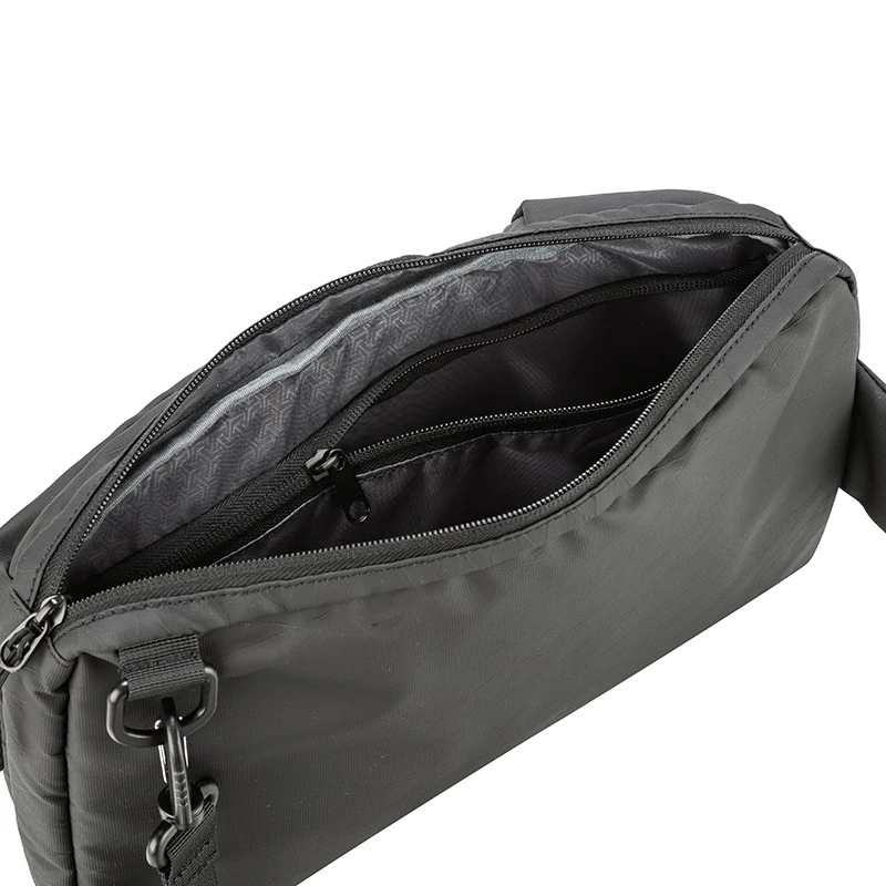 Мъжка раница през рамо за iPad Mini, Silver Flame, K012-1, Черна